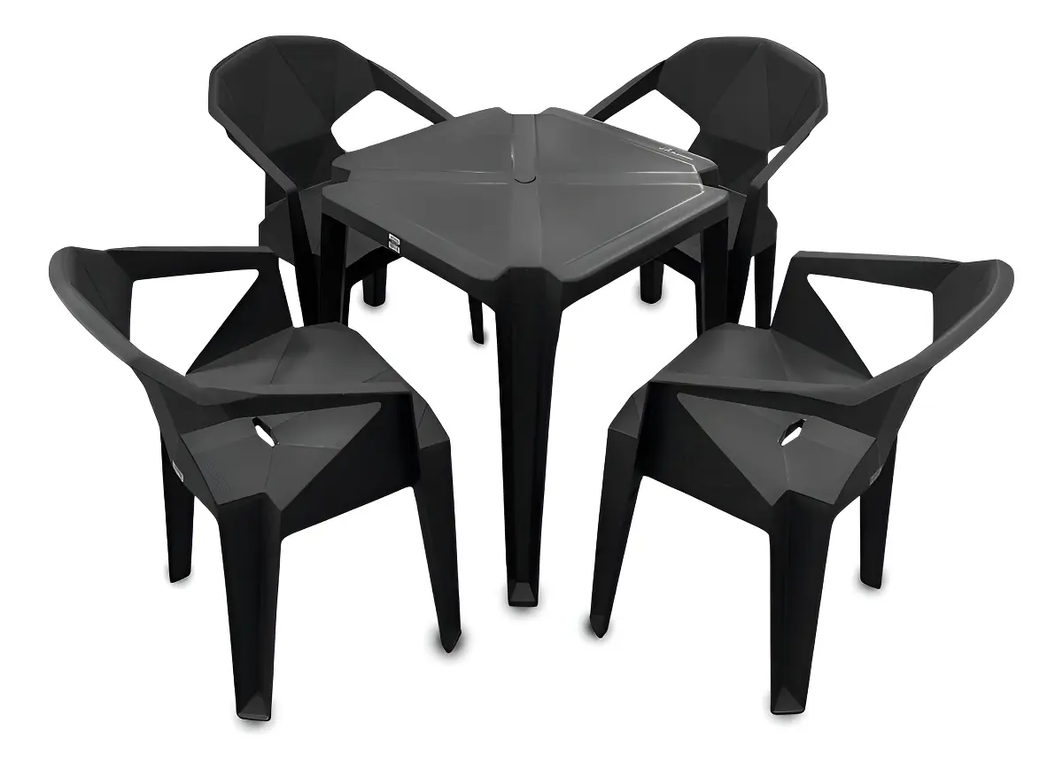 JOGO DE MESA COM QUATRO CADEIRAS DIAMANTE