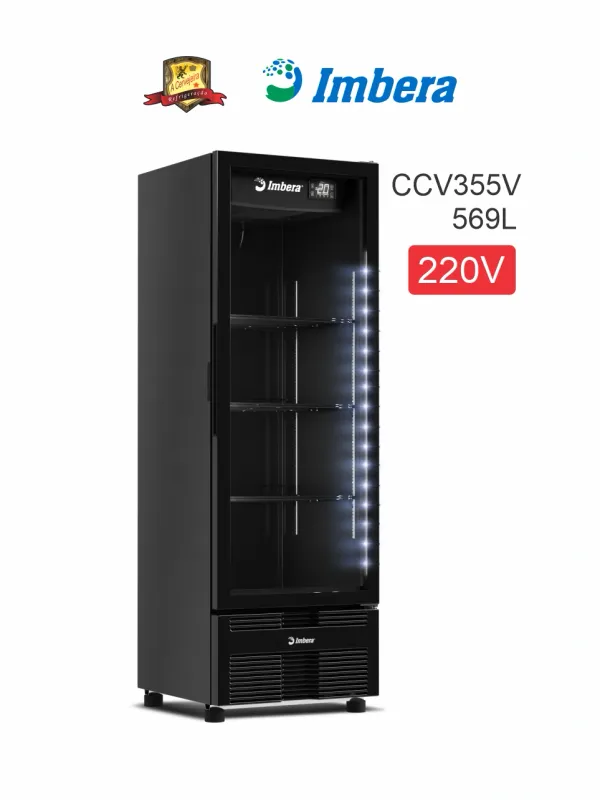 CERVEJEIRA EXPOSITORA IMBERA FULL BLACK 569 LITROS LED 220V